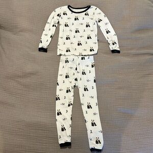 Kyte BABY long sleeve pajama in black and white zen (discontinued), 18-24 months